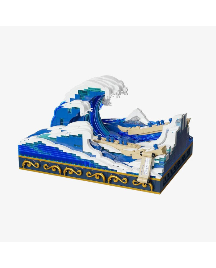 Bloc de Construction Pantasy La grande vague de Kanagawa 1497 pcs
