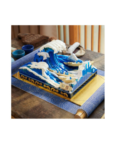 Bloc de Construction Pantasy La grande vague de Kanagawa 1497 pcs