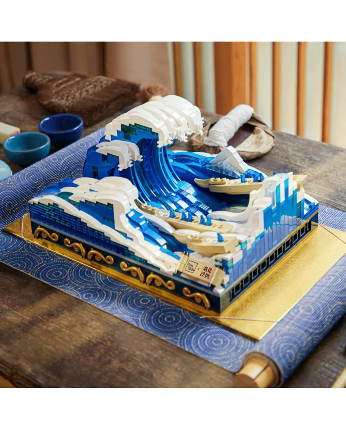 Bloc de Construction Pantasy La grande vague de Kanagawa 1497 pcs