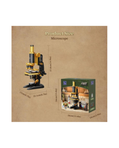 Bloc de construction Pantasy Microscope Rétro