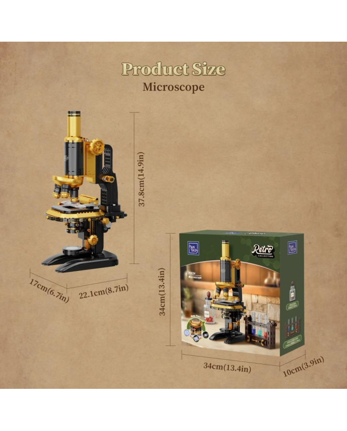 Bloc de construction Pantasy Microscope Rétro