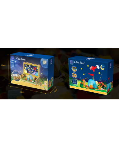 Bloc de construction PANTASY Le Petit Prince Valise Rétro