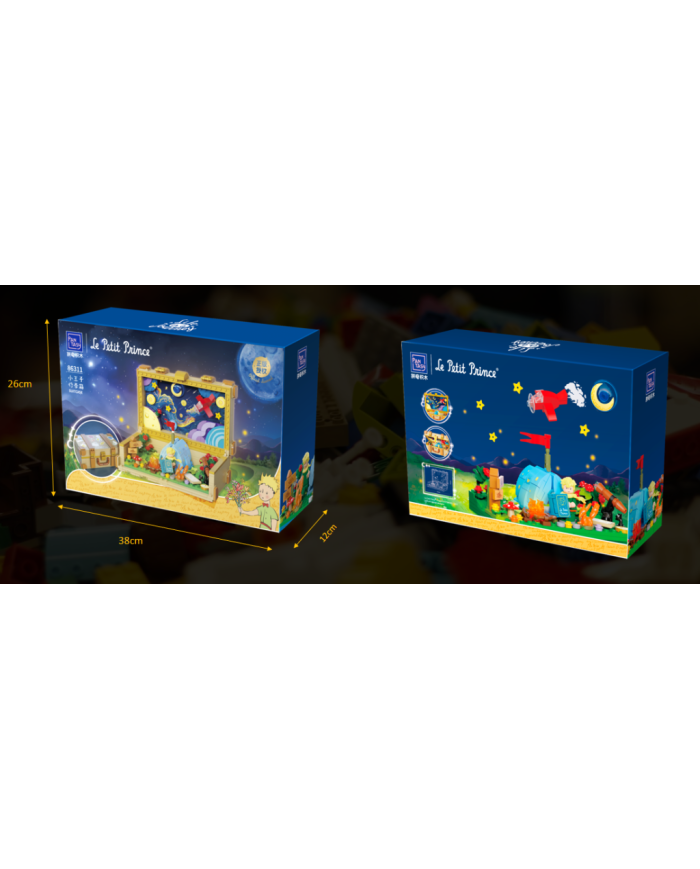 Bloc de construction PANTASY Le Petit Prince Valise Rétro