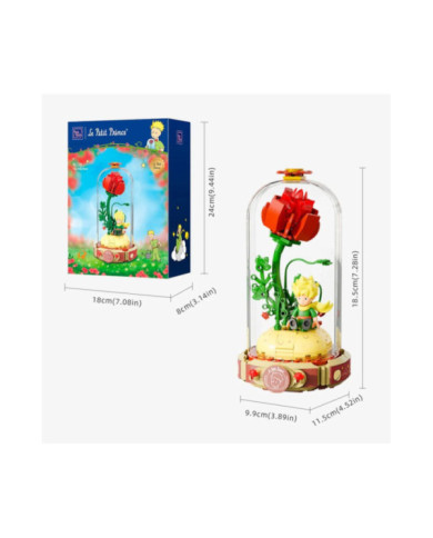 Bloc de construction Pantasy Le Petit Prince La Rose 86320