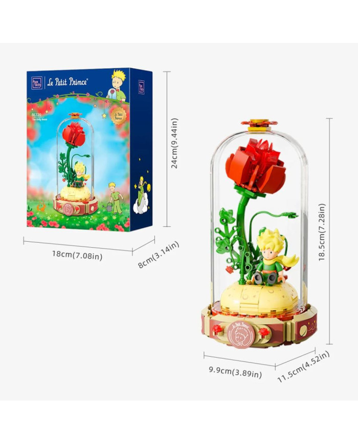 Bloc de construction Pantasy Le Petit Prince La Rose 86320
