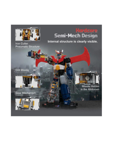 Bloc de Construction PANTASY Mazinger Z Semi-Mécanique 1901 Pièces