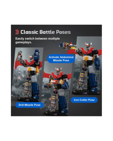 Bloc de Construction PANTASY Mazinger Z Semi-Mécanique 1901 Pièces