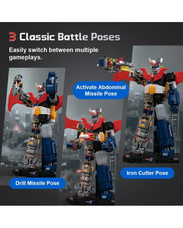 Bloc de Construction PANTASY Mazinger Z Semi-Mécanique 1901 Pièces