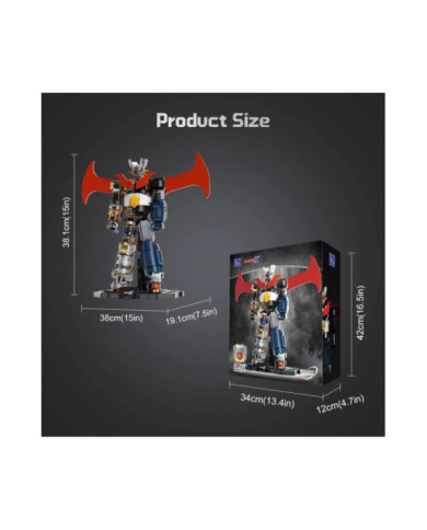 Bloc de Construction PANTASY Mazinger Z Semi-Mécanique 1901 Pièces