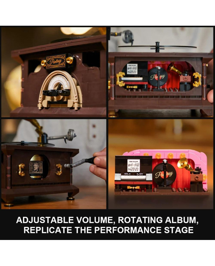 Bloc de Construction Pantasy Gramophone Rétro