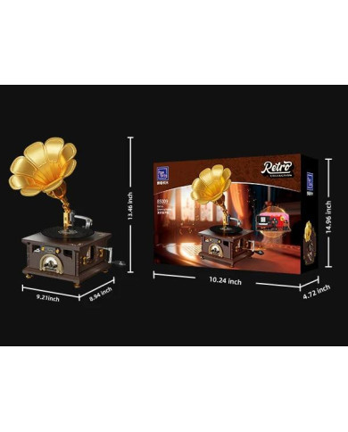 Bloc de Construction Pantasy Gramophone Rétro