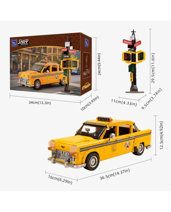 Set de Construction Pantasy Taxi Jaune New York 85017