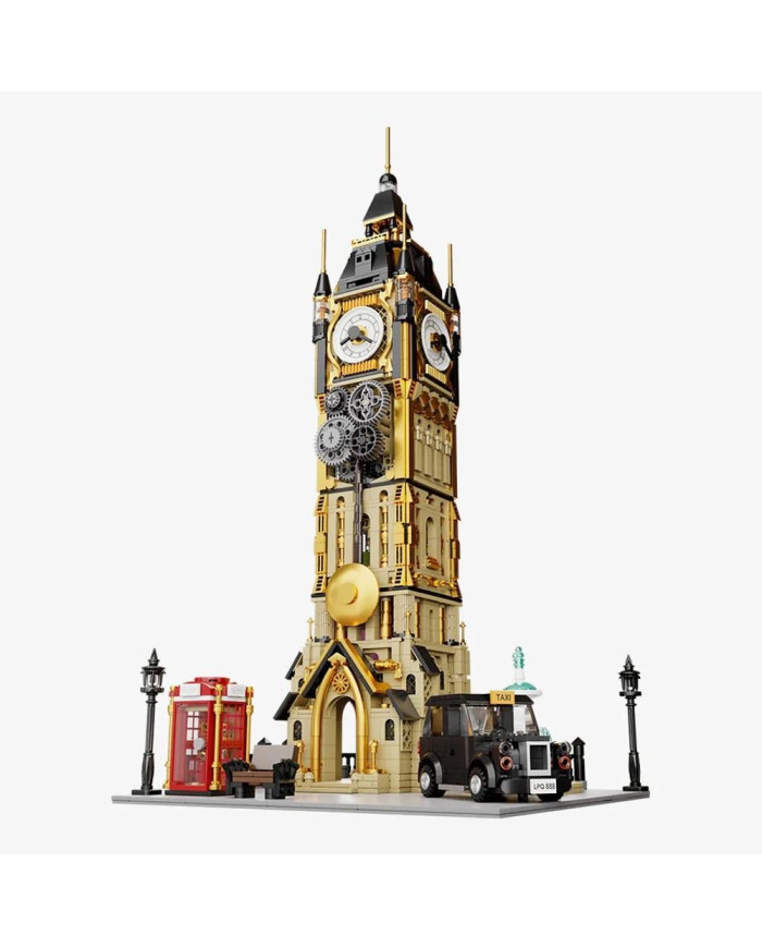 Bloc de Construction Pantasy Parc Tour de l'Horloge Steampunk