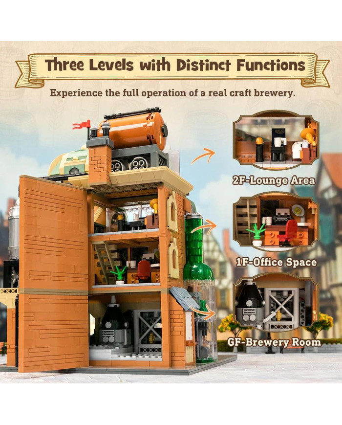 Bloc de Construction PANTASY Brasserie Artisanale 3252 pcs