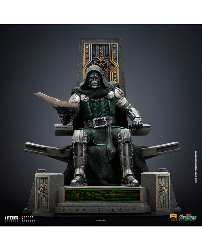 Statuette Iron Studios - Doctor Doom on Throne - Avengers: Doomsday - Deluxe Art Scale 1/10