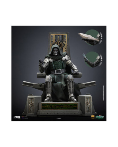 Statuette Iron Studios - Doctor Doom on Throne - Avengers: Doomsday - Deluxe Art Scale 1/10