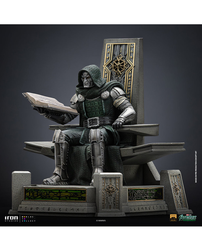 Statuette Iron Studios - Doctor Doom on Throne - Avengers: Doomsday - Deluxe Art Scale 1/10