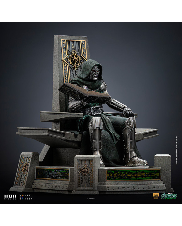 Statuette Iron Studios - Doctor Doom on Throne - Avengers: Doomsday - Deluxe Art Scale 1/10