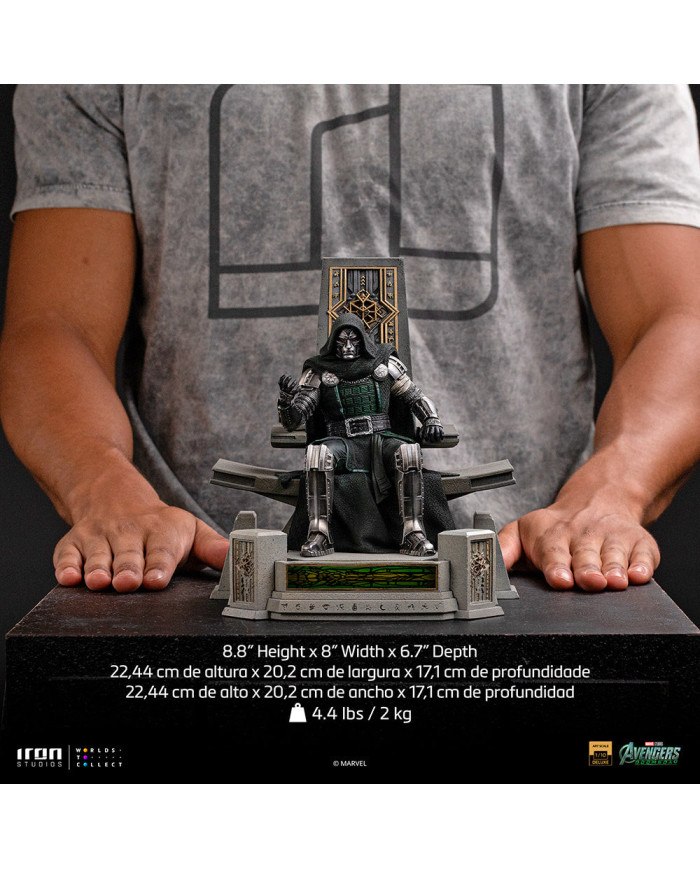 Statuette Iron Studios - Doctor Doom on Throne - Avengers: Doomsday - Deluxe Art Scale 1/10