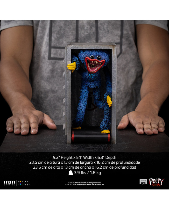 Statuette Iron Studios - Huggy Wuggy - Poppy Playtime - Art Scale 1/10