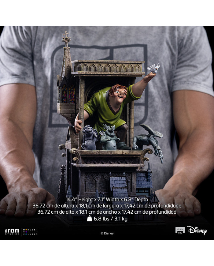 Statuette Iron Studios - Quasimodo - Le Bossu de Notre Dame - Art Scale 1/10