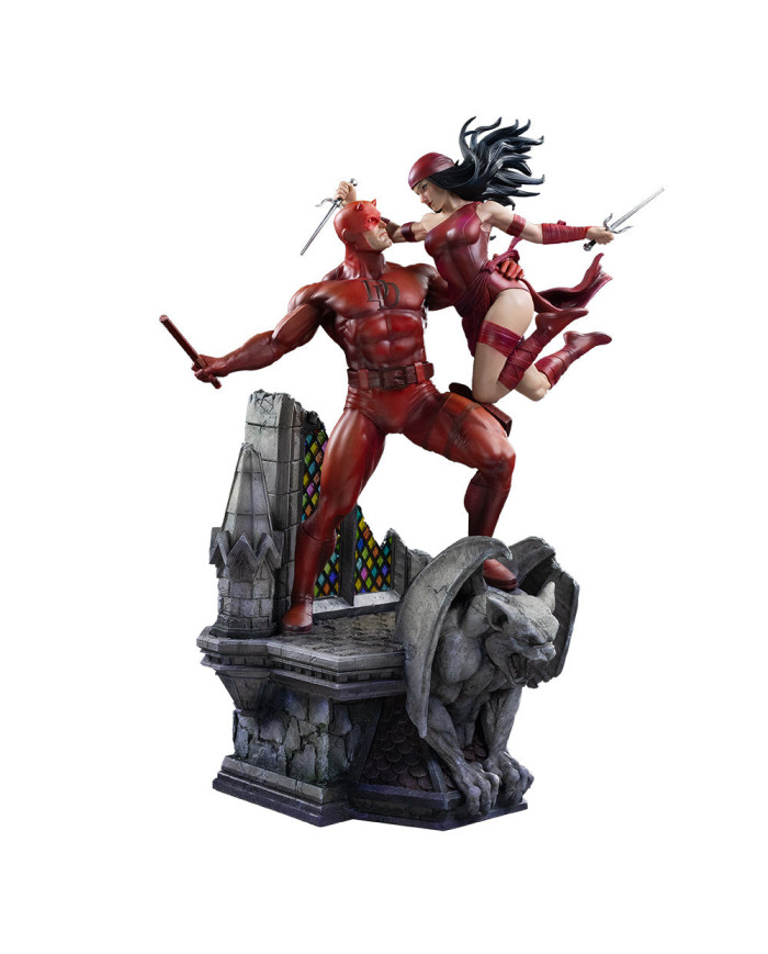 Statuette Iron Studios - Daredevil and Elektra - Marvel Comics - Diorama 1/6