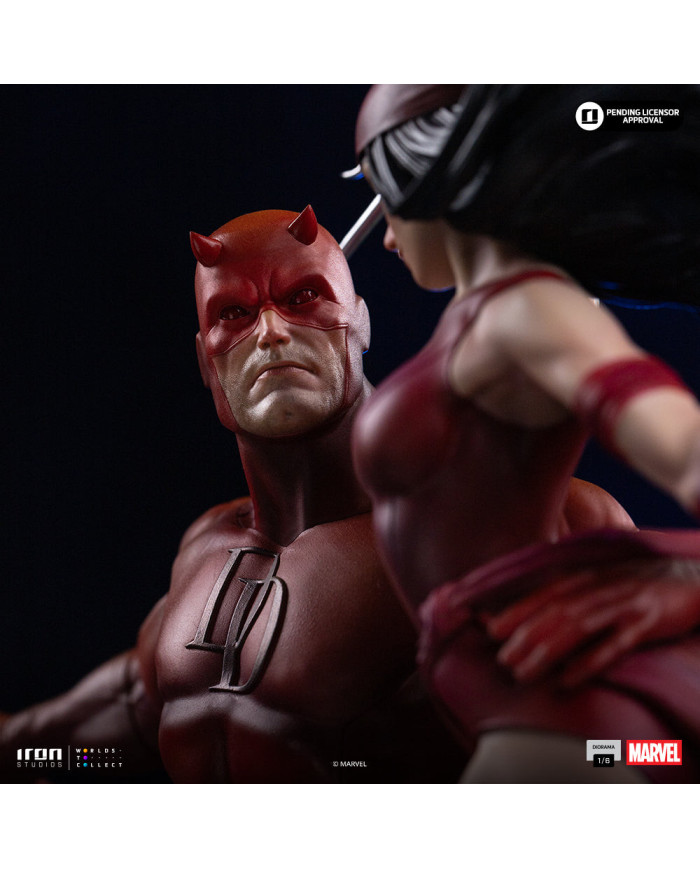 Statuette Iron Studios - Daredevil and Elektra - Marvel Comics - Diorama 1/6