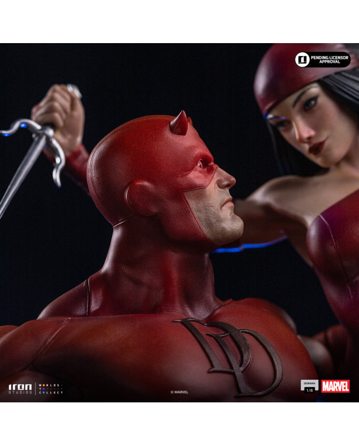 Statuette Iron Studios - Daredevil and Elektra - Marvel Comics - Diorama 1/6