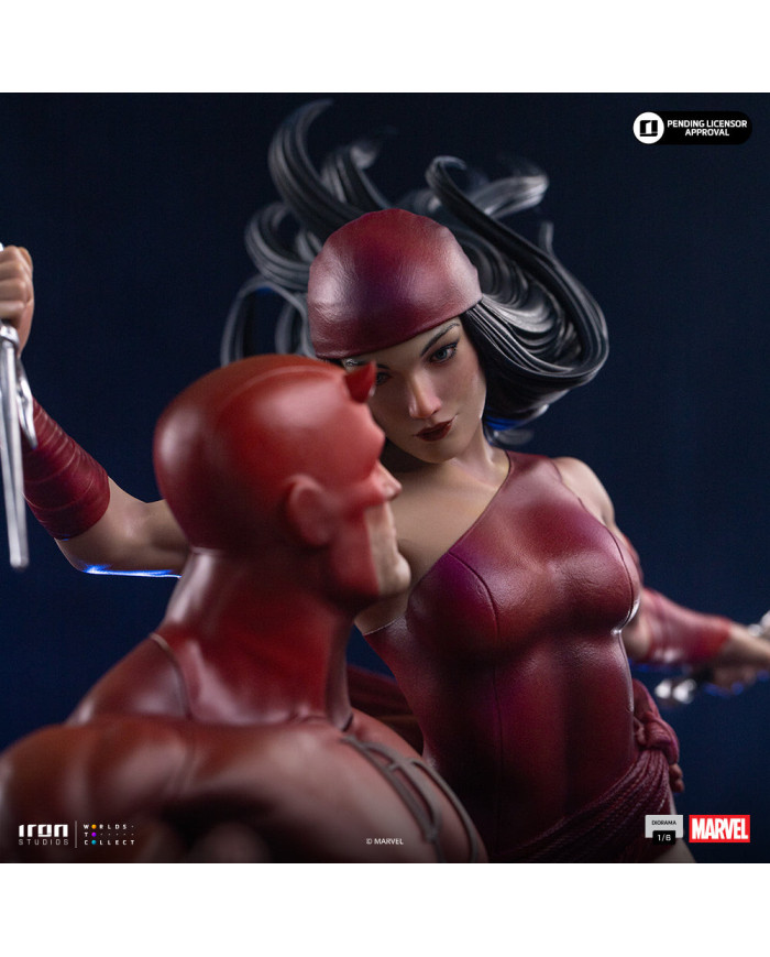 Statuette Iron Studios - Daredevil and Elektra - Marvel Comics - Diorama 1/6