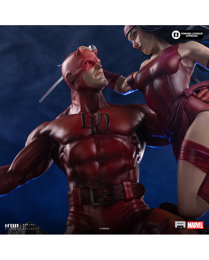 Statuette Iron Studios - Daredevil and Elektra - Marvel Comics - Diorama 1/6