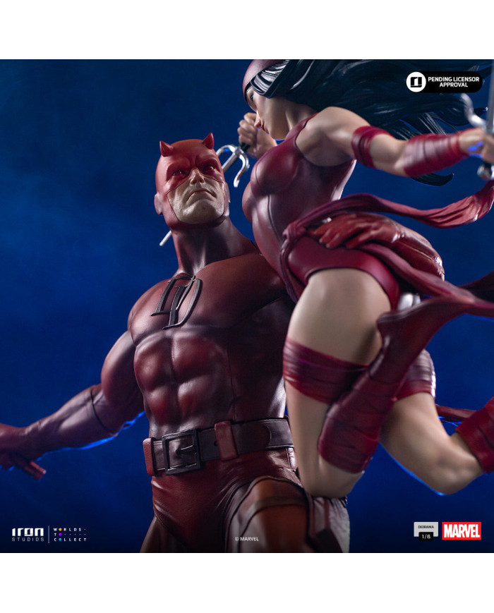 Statuette Iron Studios - Daredevil and Elektra - Marvel Comics - Diorama 1/6