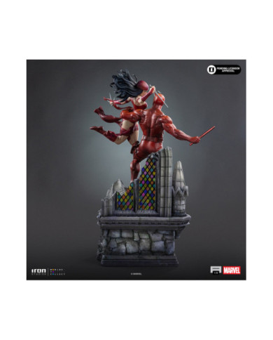 Statuette Iron Studios - Daredevil and Elektra - Marvel Comics - Diorama 1/6