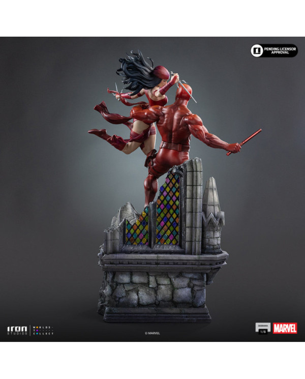 Statuette Iron Studios - Daredevil and Elektra - Marvel Comics - Diorama 1/6