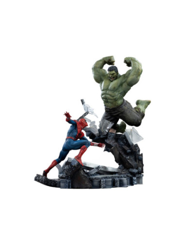 Statuette Iron Studios - Spider-Man vs Hulk - Spider-Man: Brand New Day - Art Scale 1/10