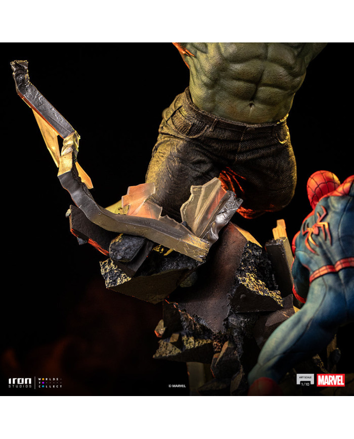Statuette Iron Studios - Spider-Man vs Hulk - Spider-Man: Brand New Day - Art Scale 1/10