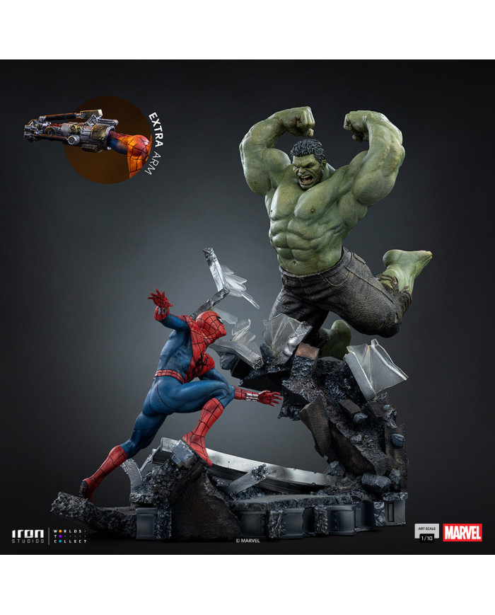 Statuette Iron Studios - Spider-Man vs Hulk - Spider-Man: Brand New Day - Art Scale 1/10