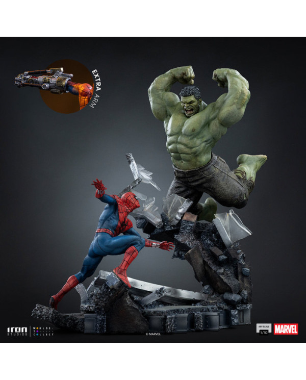 Statuette Iron Studios - Spider-Man vs Hulk - Spider-Man: Brand New Day - Art Scale 1/10