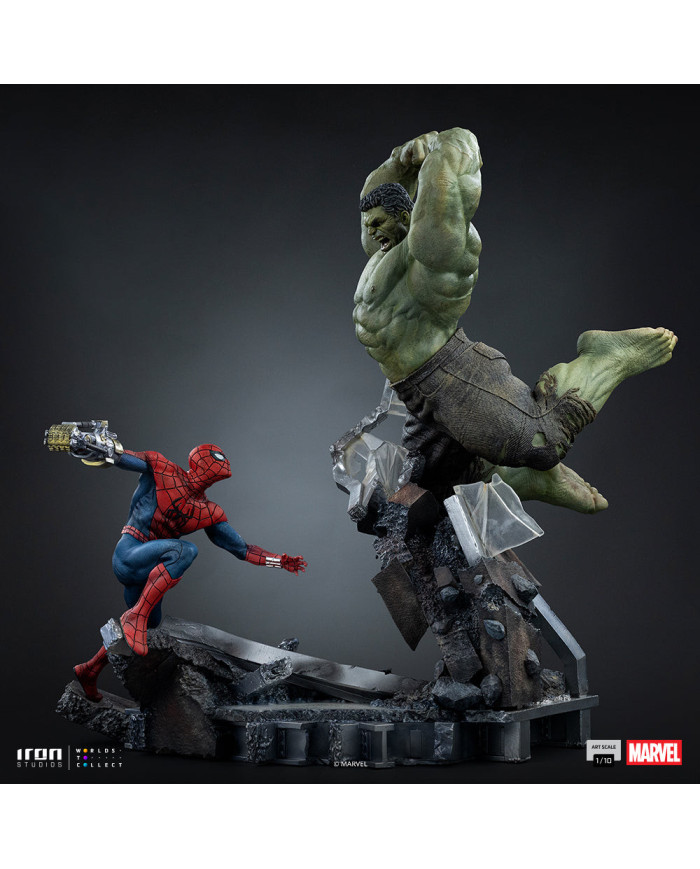 Statuette Iron Studios - Spider-Man vs Hulk - Spider-Man: Brand New Day - Art Scale 1/10