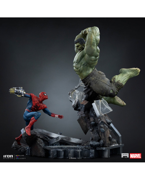 Statuette Iron Studios - Spider-Man vs Hulk - Spider-Man: Brand New Day - Art Scale 1/10