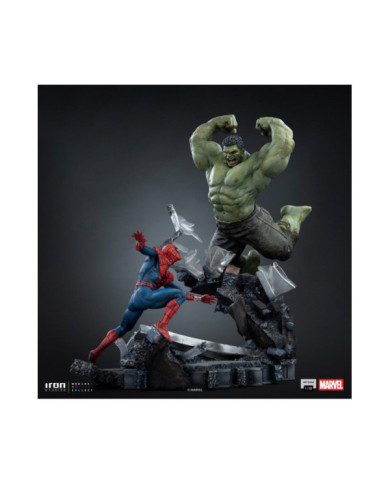 Statuette Iron Studios - Spider-Man vs Hulk - Spider-Man: Brand New Day - Art Scale 1/10