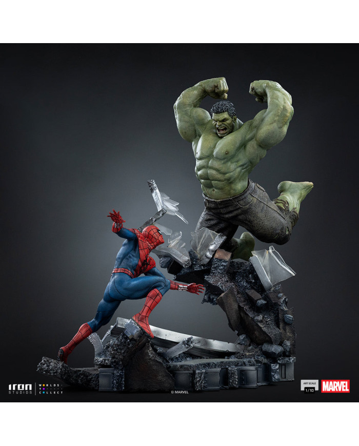 Statuette Iron Studios - Spider-Man vs Hulk - Spider-Man: Brand New Day - Art Scale 1/10