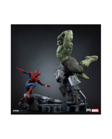 Statuette Iron Studios - Spider-Man vs Hulk - Spider-Man: Brand New Day - Art Scale 1/10