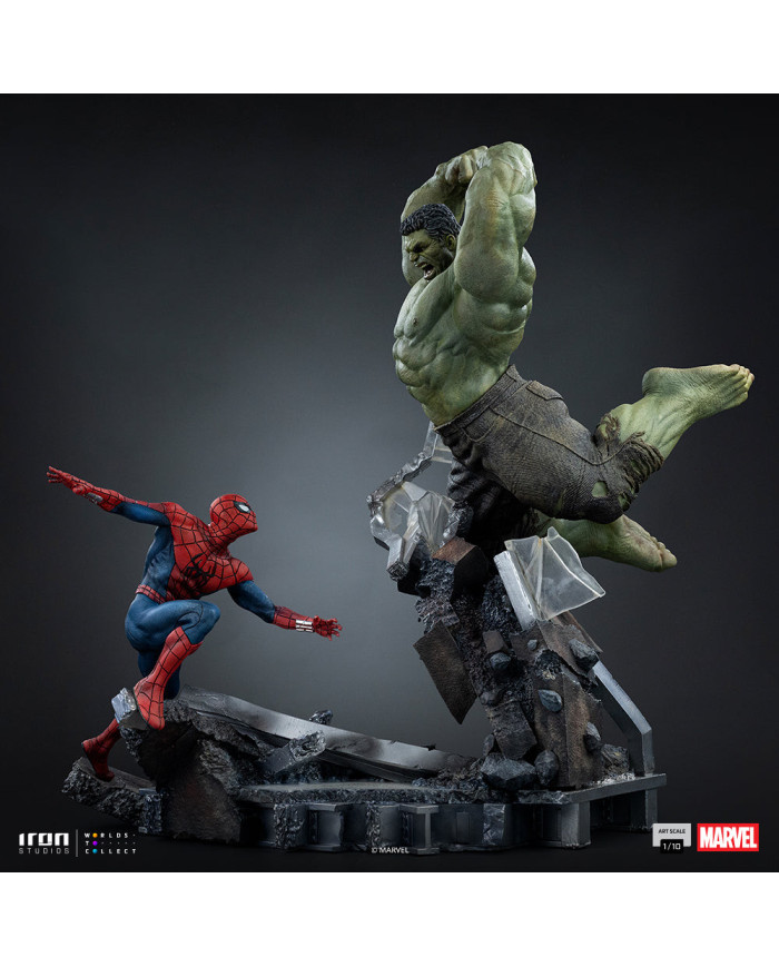 Statuette Iron Studios - Spider-Man vs Hulk - Spider-Man: Brand New Day - Art Scale 1/10