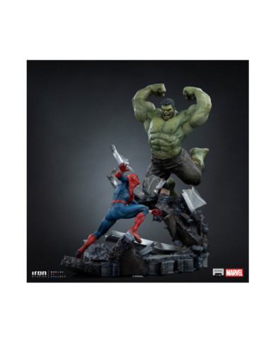 Statuette Iron Studios - Spider-Man vs Hulk - Spider-Man: Brand New Day - Art Scale 1/10