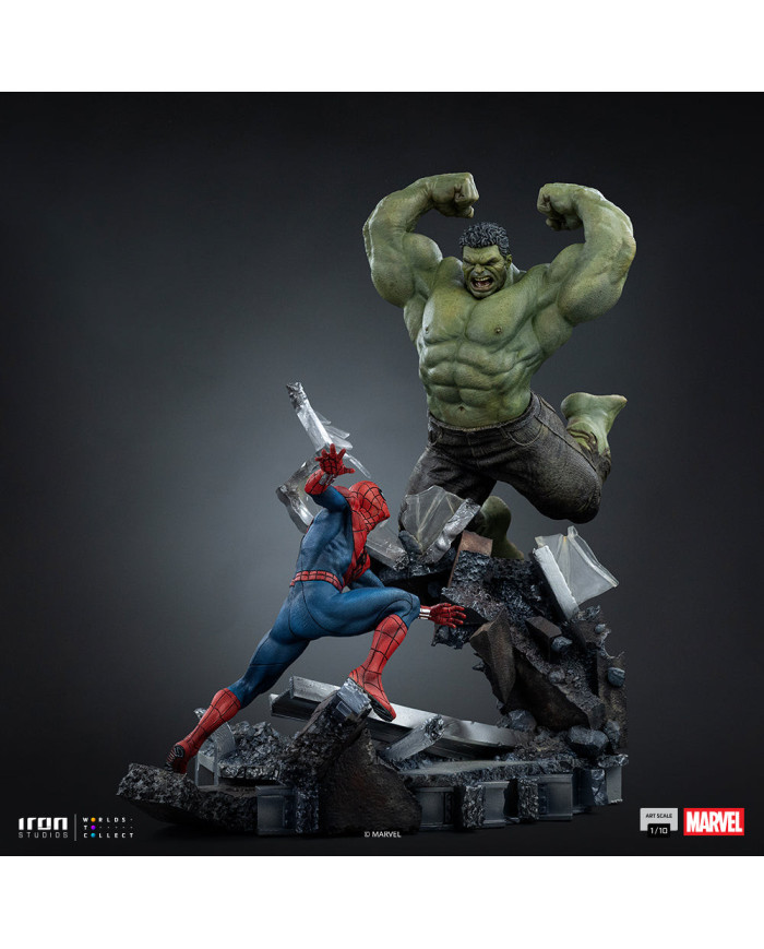 Statuette Iron Studios - Spider-Man vs Hulk - Spider-Man: Brand New Day - Art Scale 1/10
