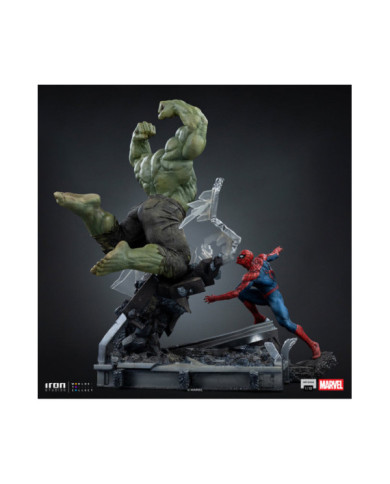 Statuette Iron Studios - Spider-Man vs Hulk - Spider-Man: Brand New Day - Art Scale 1/10