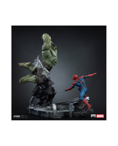 Statuette Iron Studios - Spider-Man vs Hulk - Spider-Man: Brand New Day - Art Scale 1/10
