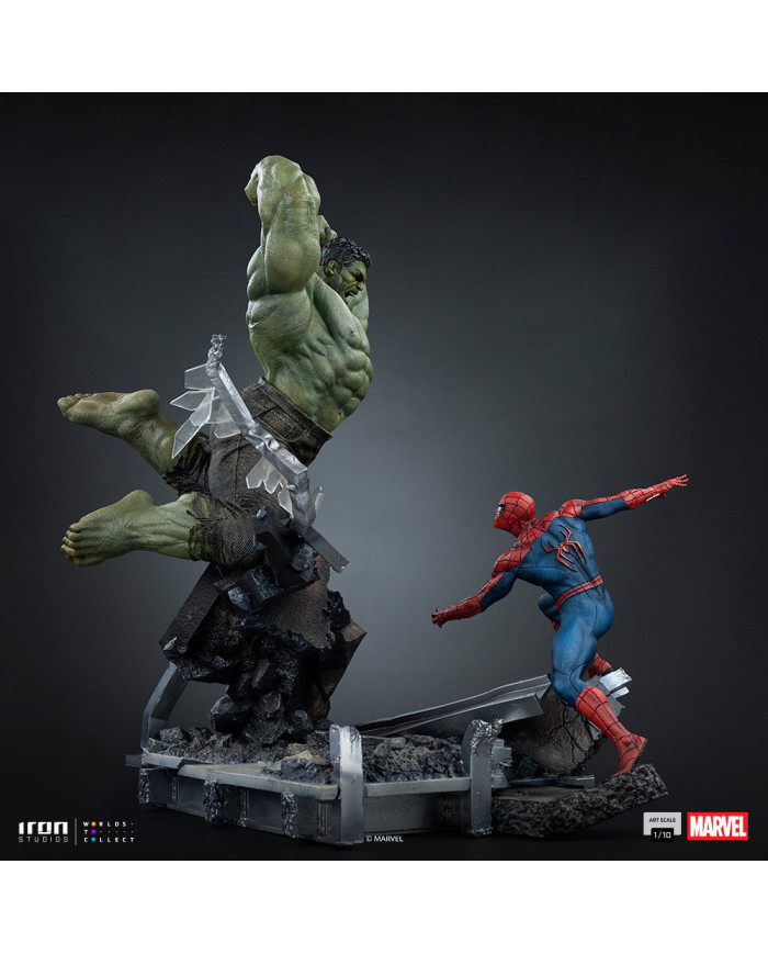 Statuette Iron Studios - Spider-Man vs Hulk - Spider-Man: Brand New Day - Art Scale 1/10