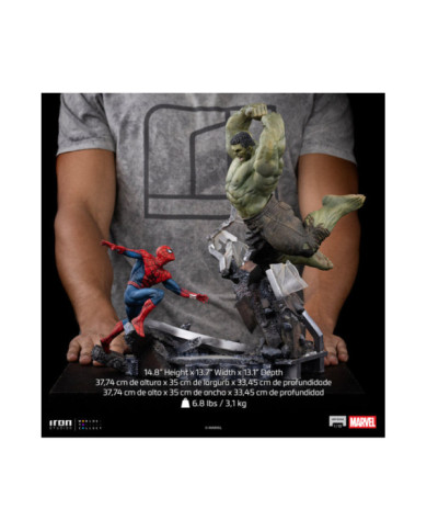 Statuette Iron Studios - Spider-Man vs Hulk - Spider-Man: Brand New Day - Art Scale 1/10