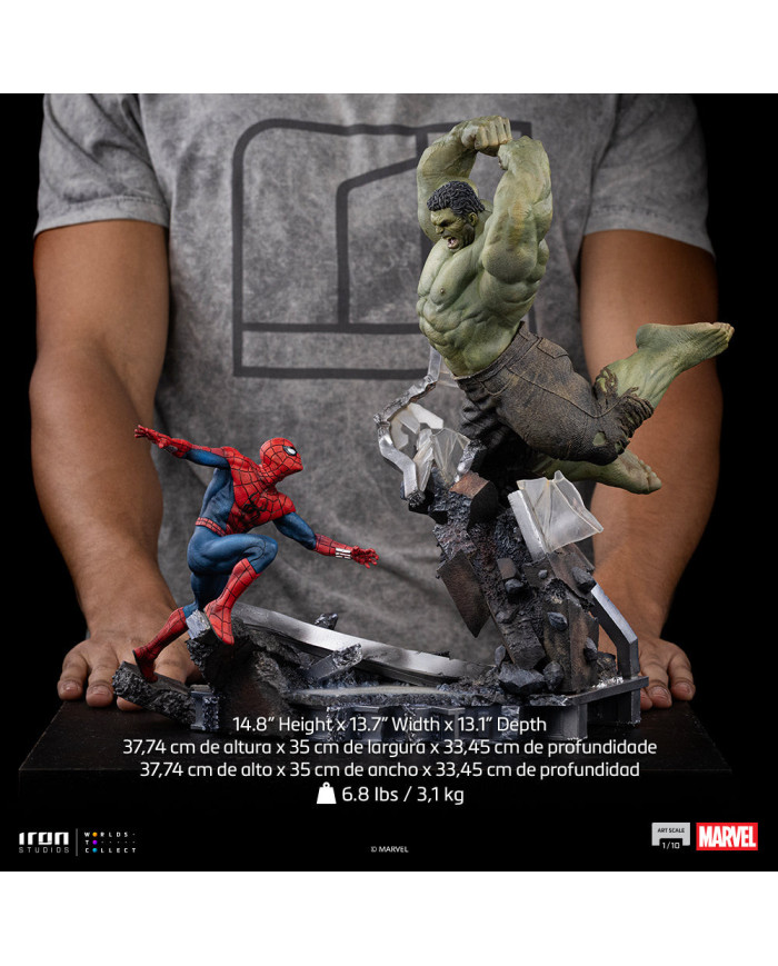 Statuette Iron Studios - Spider-Man vs Hulk - Spider-Man: Brand New Day - Art Scale 1/10